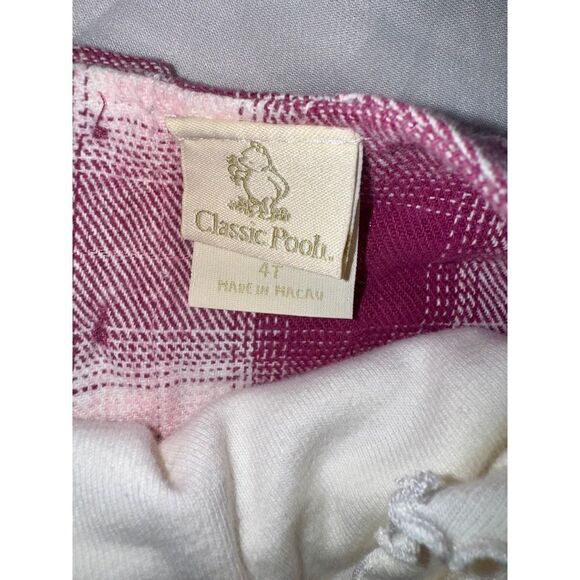 Classic Pooh pink and cream plaid jumper dress. Size 4T - Picture 6 of 6